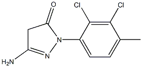 3-Amino-1-(2,3-dichloro-4-methylphenyl)-5(4H)-pyrazolone Struktur