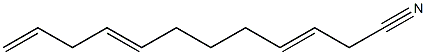 3,8,11-Dodecatrienenitrile Struktur