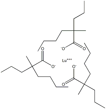 Tris(2-methyl-2-propylhexanoic acid)lutetium salt Struktur