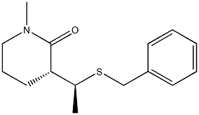 (3R)-3-[(1S)-1-Benzylthioethyl]-1-methylpiperidin-2-one Struktur