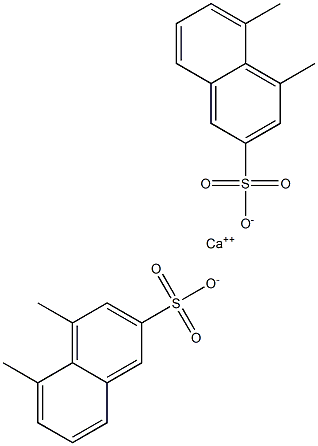 Bis(4,5-dimethyl-2-naphthalenesulfonic acid)calcium salt Struktur