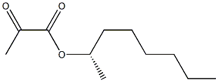 (+)-Pyruvic acid (S)-1-methylheptyl ester Struktur