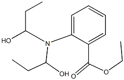 2-[Bis(1-hydroxypropyl)amino]benzoic acid ethyl ester Struktur