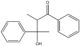 1,3-Diphenyl-2-methyl-3-hydroxy-1-butanone Struktur