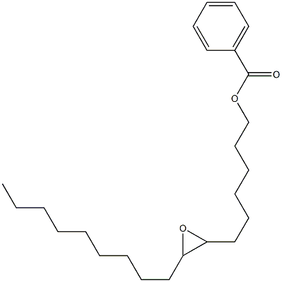 Benzoic acid 7,8-epoxyheptadecan-1-yl ester Struktur