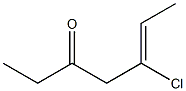 5-Chloro-5-hepten-3-one Struktur