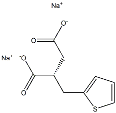 [R,(-)]-2-(2-Thienylmethyl)succinic acid disodium salt Struktur