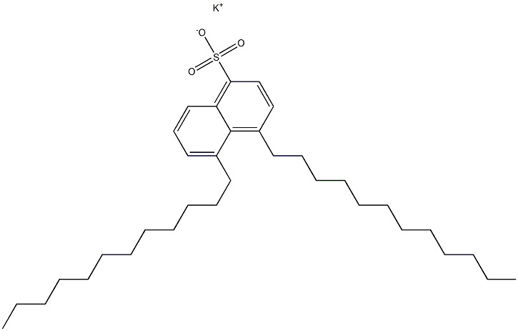 4,5-Didodecyl-1-naphthalenesulfonic acid potassium salt Struktur