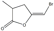 (5E)-4,5-Dihydro-5-(bromomethylene)-3-methylfuran-2(3H)-one Struktur