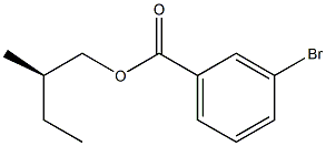 (-)-m-Bromobenzoic acid (R)-2-methylbutyl ester Struktur