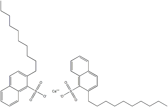 Bis(2-decyl-1-naphthalenesulfonic acid)calcium salt Struktur