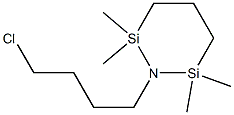 1-(4-Chlorobutyl)-2,2,6,6-tetramethyl-2,6-disilapiperidine Struktur