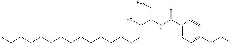 N-[2-Hydroxy-1-(hydroxymethyl)heptadecyl]-4-ethoxybenzamide Struktur