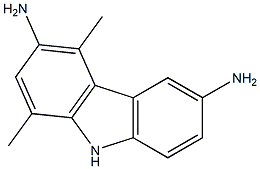 3,6-Diamino-1,4-dimethyl-9H-carbazole Struktur