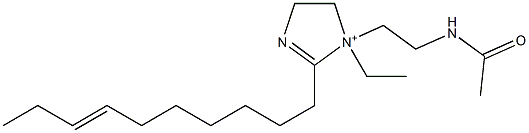 1-[2-(Acetylamino)ethyl]-2-(7-decenyl)-1-ethyl-2-imidazoline-1-ium Struktur