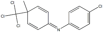 1-(4-Chlorophenyl)imino-4-methyl-4-trichloromethyl-2,5-cyclohexadiene Struktur