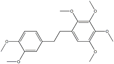 2,3,3',4,4',5-Hexamethoxybibenzyl Struktur