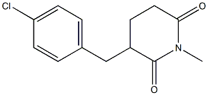 3-(4-Chlorobenzyl)-1-methylpiperidine-2,6-dione Struktur