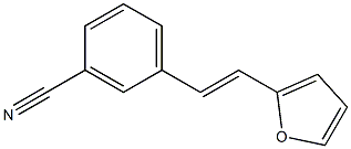 2-(3-Cyanostyryl)furan Struktur