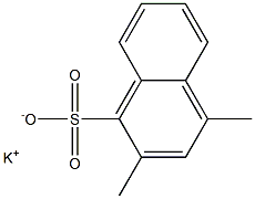 2,4-Dimethyl-1-naphthalenesulfonic acid potassium salt Struktur