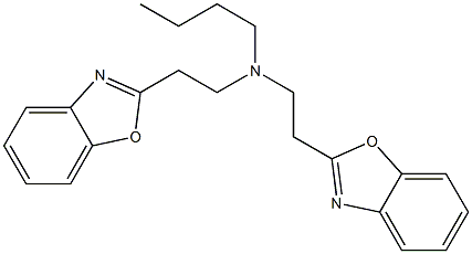 N-[2-(Benzoxazol-2-yl)ethyl]-N-butylbenzoxazole-2-ethanamine Struktur