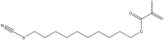 Methacrylic acid 10-thiocyanatodecyl ester Struktur