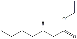 [S,(-)]-3-Methylheptanoic acid ethyl ester Struktur