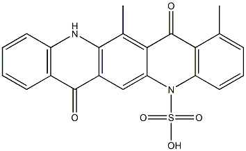 5,7,12,14-Tetrahydro-1,13-dimethyl-7,14-dioxoquino[2,3-b]acridine-5-sulfonic acid Struktur