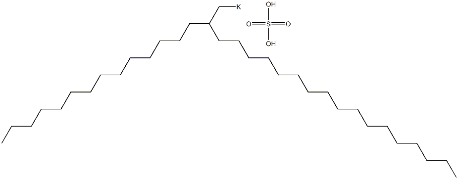 Sulfuric acid 2-tetradecylnonadecyl=potassium salt Struktur