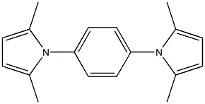 1,4-Bis(2,5-dimethyl-1H-pyrrol-1-yl)benzene Struktur