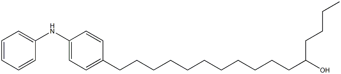 4-(12-Hydroxyhexadecyl)phenylphenylamine Struktur