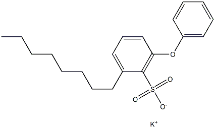 2-Octyl-6-phenoxybenzenesulfonic acid potassium salt Struktur