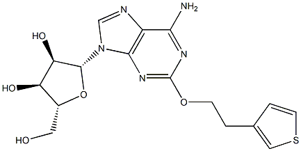 2-[2-(3-Thienyl)ethoxy]adenosine Struktur