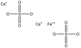 Cesium iron(II) sulfate Struktur