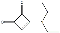 3-Diethylamino-3-cyclobutene-1,2-dione Struktur