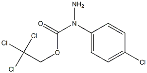 N2-(4-Chlorophenyl)carbazic acid (2,2,2-trichloroethyl) ester Struktur