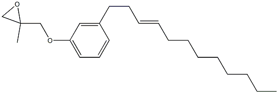 3-(3-Dodecenyl)phenyl 2-methylglycidyl ether Struktur