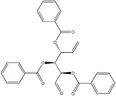 (2R,3S,4R)-2,3,4-Tris(benzoyloxy)-5-hexenal Struktur