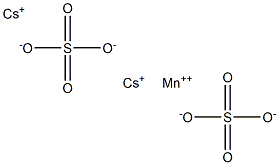 Cesium manganese(II) sulfate Struktur