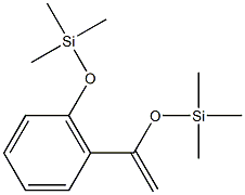 2-Trimethylsiloxy-3-(1-trimethylsiloxyvinyl)benzene Struktur