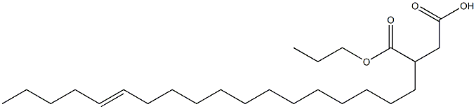 3-(13-Octadecenyl)succinic acid 1-hydrogen 4-propyl ester Struktur