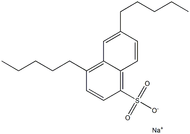 4,6-Dipentyl-1-naphthalenesulfonic acid sodium salt Struktur