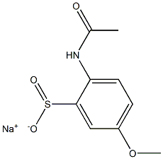 2-(Acetylamino)-5-methoxybenzenesulfinic acid sodium salt Struktur