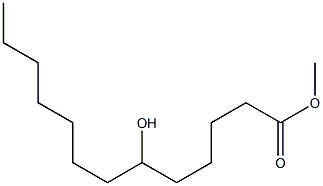 6-Hydroxytridecanoic acid methyl ester Struktur