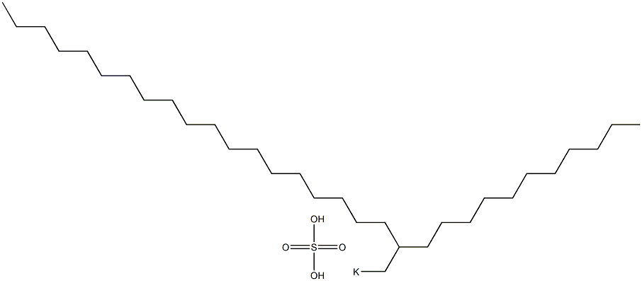 Sulfuric acid 2-undecylhenicosyl=potassium salt Struktur