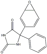 5-(3,4-Epoxy-1,5-cyclohexadienyl)-5-phenyl-2,4-imidazolidinedione Struktur