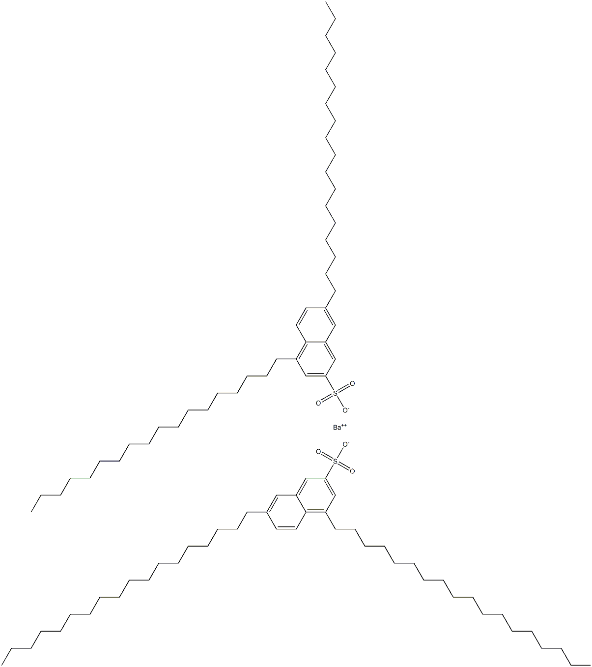 Bis(4,7-dioctadecyl-2-naphthalenesulfonic acid)barium salt Struktur