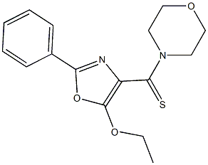 5-Ethoxy-2-phenyl-4-[(morpholino)thiocarbonyl]oxazole Struktur