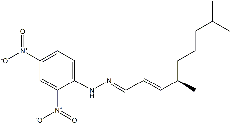 [R,(-)]-4,8-Dimethyl-2-nonenal 2,4-dinitrophenylhydrazone Struktur