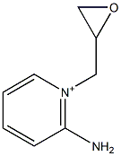 2-Amino-1-(oxiranylmethyl)pyridinium Struktur